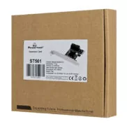 POWERTECH κάρτα επέκτασης PCIe σε 4x SATA III ST561, 6Gbps, 95x69mm 2