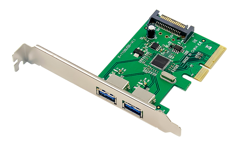 POWERTECH κάρτα επέκτασης PCIe x4 σε 2x USB ST619, 10Gbps, ASM1142 3 POWERTECH κάρτα επέκτασης PCIe x4 σε 2x USB ST619, 10Gbps, ASM1142