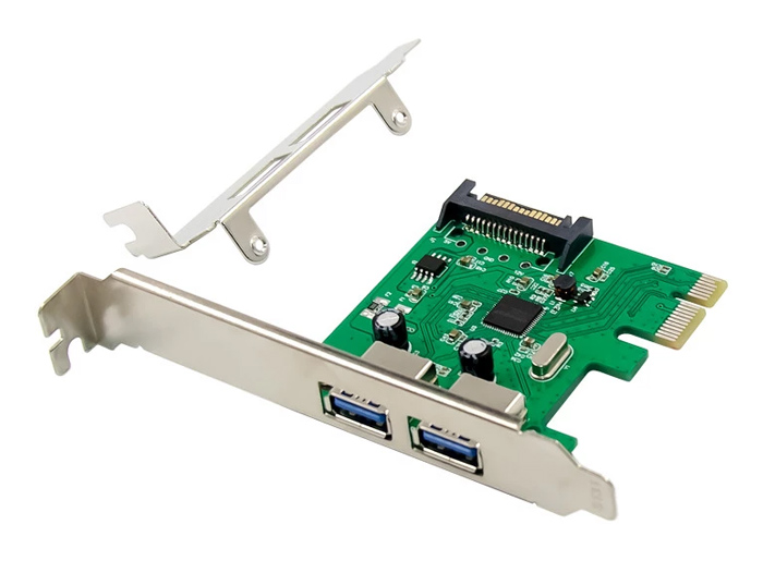 POWERTECH κάρτα επέκτασης PCIe σε 2x USB 3.0 ST624, ASM1042 3 POWERTECH κάρτα επέκτασης PCIe σε 2x USB 3.0 ST624, ASM1042