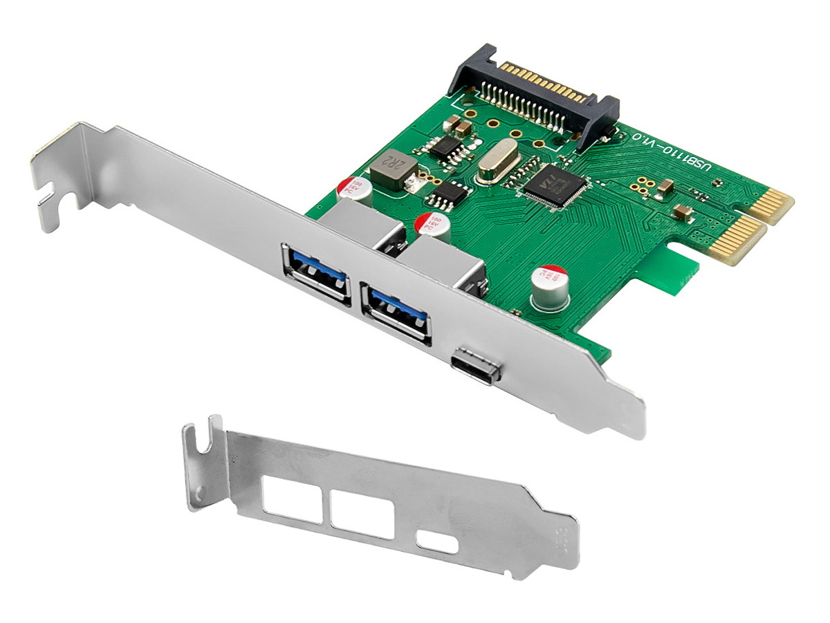 POWERTECH κάρτα επέκτασης PCIe σε 2x USB & 1x USB-C ST627, 5Gbps, 66x68mm 3 POWERTECH κάρτα επέκτασης PCIe σε 2x USB & 1x USB-C ST627, 5Gbps, 66x68mm
