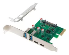 POWERTECH κάρτα επέκτασης PCIe σε 2x USB & 2x USB-C ST632, 5Gbps, NEC D720201 1 POWERTECH κάρτα επέκτασης PCIe σε 2x USB & 2x USB-C ST632, 5Gbps, NEC D720201