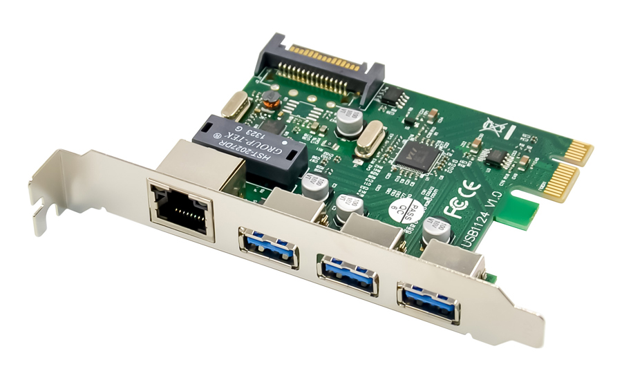 POWERTECH κάρτα επέκτασης PCIe σε USB 3.0 & GbE LAN ST642, VL805&RTL8153 3 POWERTECH κάρτα επέκτασης PCIe σε USB 3.0 & GbE LAN ST642, VL805&RTL8153