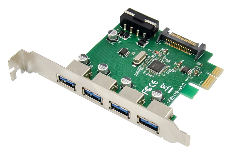 POWERTECH κάρτα επέκτασης PCIe σε 4x USB 3.0 ST66, VL805 + RTL8153 3 POWERTECH κάρτα επέκτασης PCIe σε 4x USB 3.0 ST66, VL805 + RTL8153