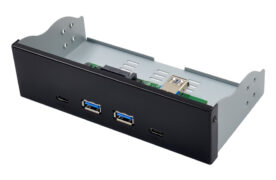 POWERTECH front panel 5.25" σε 2x USB 3.1 & 2x USB-C, VL820 1