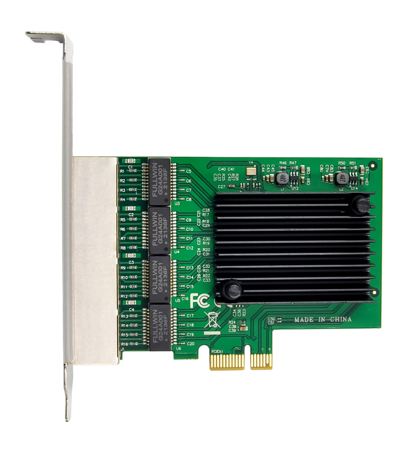 POWERTECH κάρτα επέκτασης PCIe σε 4x RJ45 GbE ST708, RTL8111F & ASM1184 4 POWERTECH κάρτα επέκτασης PCIe σε 4x RJ45 GbE ST708, RTL8111F & ASM1184 - Image 2
