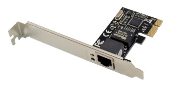 POWERTECH κάρτα επέκτασης PCIe σε 1x RJ45 ST714, 1000Mbps, RTL8111C 1