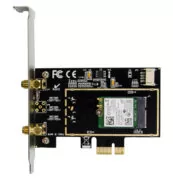 POWERTECH κάρτα επέκτασης PCIe ST718, AC7260 Dual-Band Wireless 3
