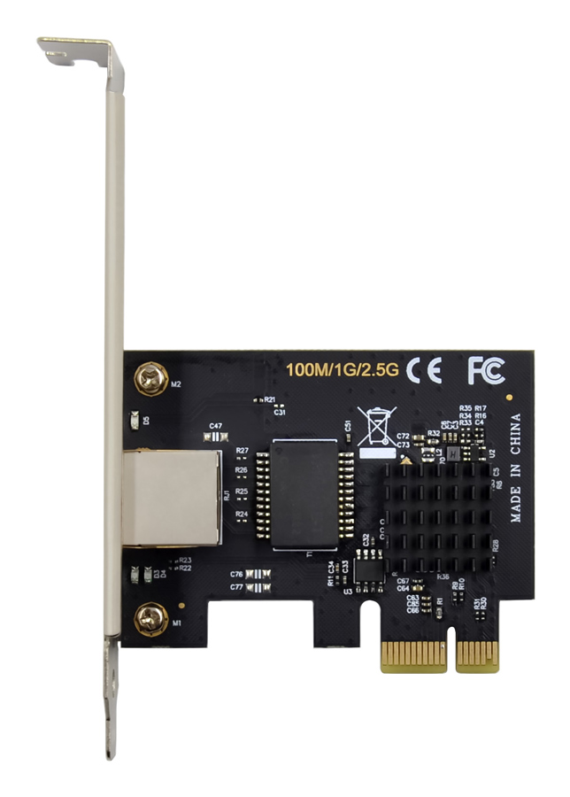 POWERTECH κάρτα επέκτασης PCIe σε RJ45 2.5G ST7266, RTL8125B 4 POWERTECH κάρτα επέκτασης PCIe σε RJ45 2.5G ST7266, RTL8125B - Image 2