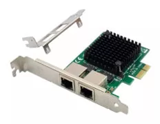 POWERTECH κάρτα επέκτασης PCIe σε 2x RJ45 Gigabit ST7279, JL82571GB 2 POWERTECH κάρτα επέκτασης PCIe σε 2x RJ45 Gigabit ST7279, JL82571GB 1