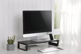 BRATECK επιτραπέζια βάση για οθόνη/laptop STB-118 με 3x USB θύρες, 17-32", έως 20kg, μαύρη 2