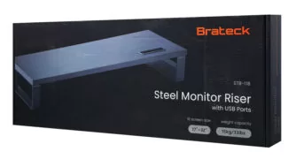 BRATECK επιτραπέζια βάση για οθόνη/laptop STB-118 με 3x USB θύρες, 17-32", έως 20kg, μαύρη 8