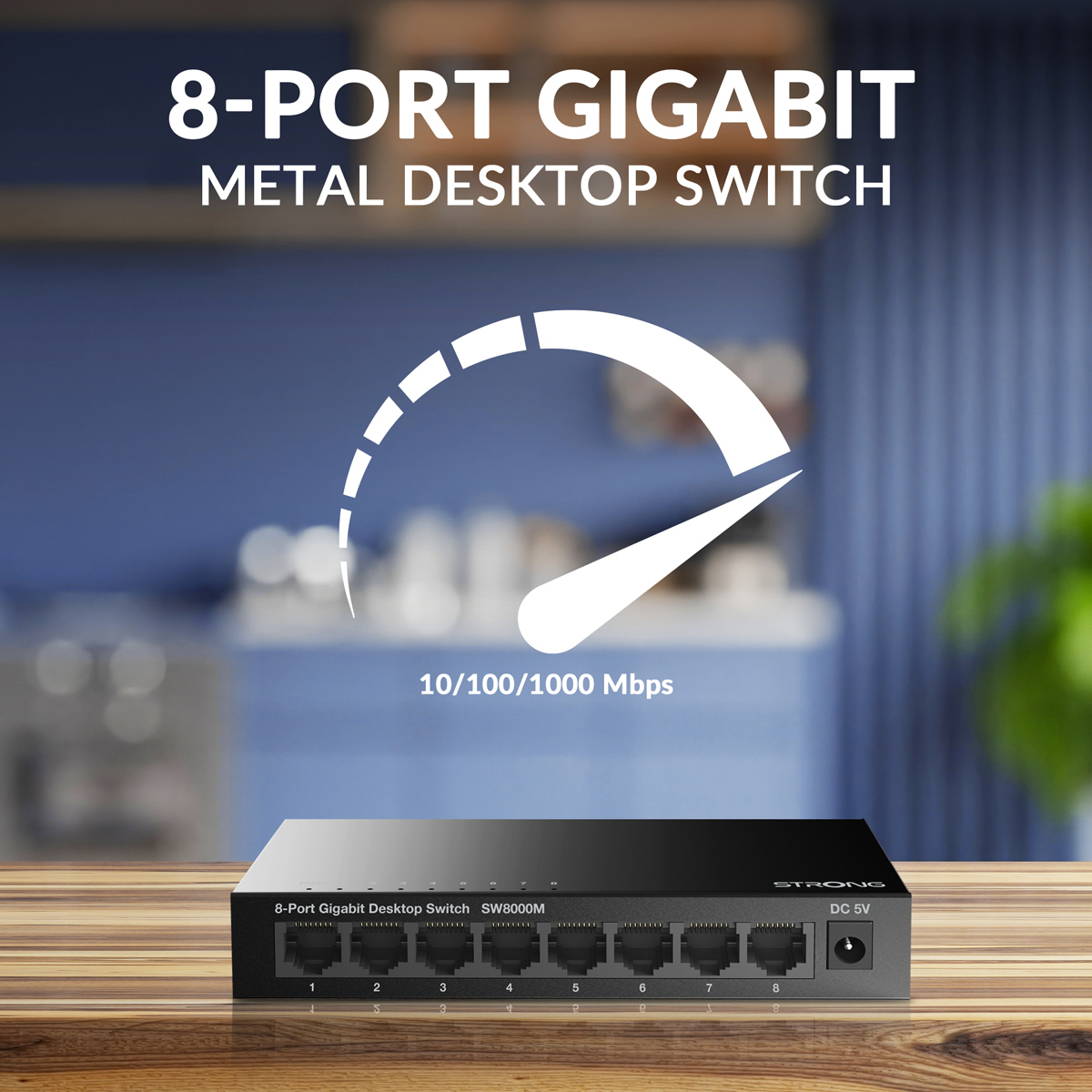 STRONG switch SW5000M, 8x Gigabit θύρες, 1000Mbps 4 STRONG switch SW5000M, 8x Gigabit θύρες, 1000Mbps - Image 2