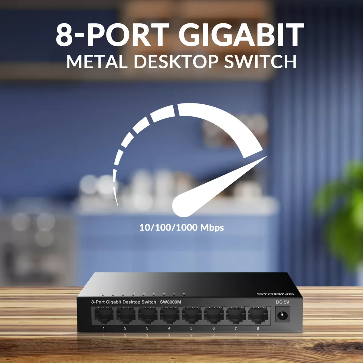 STRONG switch SW5000M, 8x Gigabit θύρες, 1000Mbps 4 STRONG switch SW5000M, 8x Gigabit θύρες, 1000Mbps - Image 2