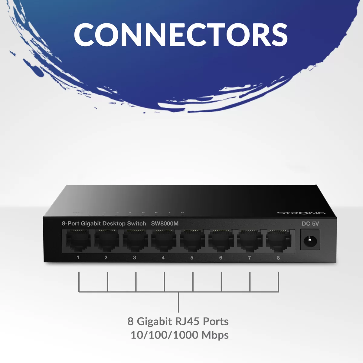 STRONG switch SW5000M, 8x Gigabit θύρες, 1000Mbps 5 STRONG switch SW5000M, 8x Gigabit θύρες, 1000Mbps - Image 3
