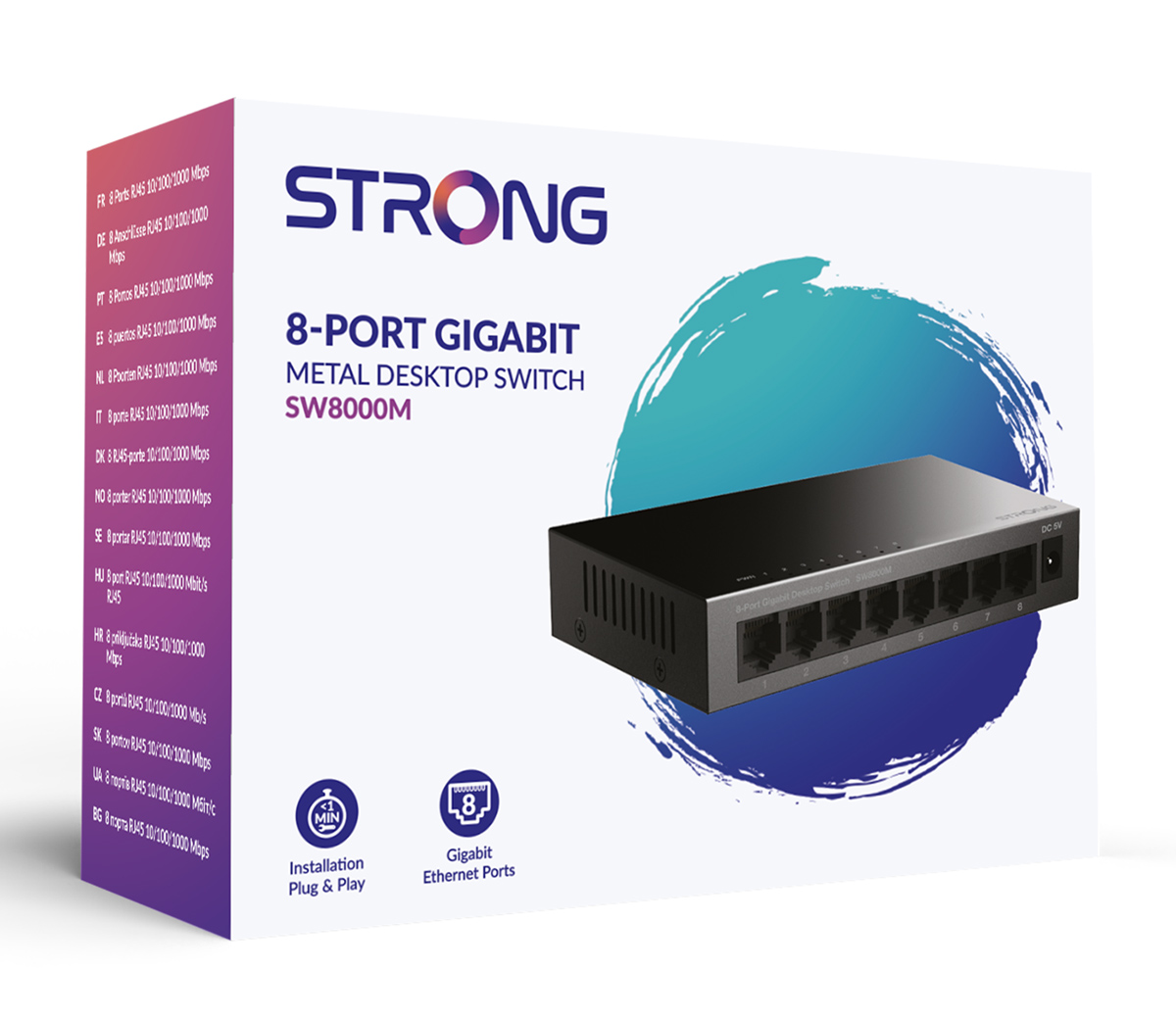 STRONG switch SW5000M, 8x Gigabit θύρες, 1000Mbps 10 STRONG switch SW5000M, 8x Gigabit θύρες, 1000Mbps - Image 8