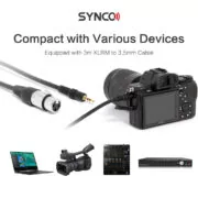 SYNCO μικρόφωνο χειρός SY-E10-MIC, δυναμικό, καρδιοειδές, XLR, μαύρο 4