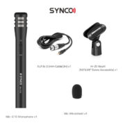 SYNCO μικρόφωνο χειρός SY-E10-MIC, δυναμικό, καρδιοειδές, XLR, μαύρο 9
