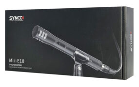 SYNCO μικρόφωνο χειρός SY-E10-MIC, δυναμικό, καρδιοειδές, XLR, μαύρο 10