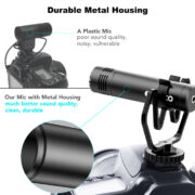 SYNCO μικρόφωνο για κάμερα SY-M1-BK, δυναμικό, 3.5mm, shock mount, μαύρο 14 SYNCO μικρόφωνο για κάμερα SY-M1-BK, δυναμικό, 3.5mm, shock mount, μαύρο 5