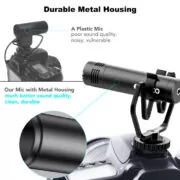 SYNCO μικρόφωνο για κάμερα SY-M1-BK, δυναμικό, 3.5mm, shock mount, μαύρο 5