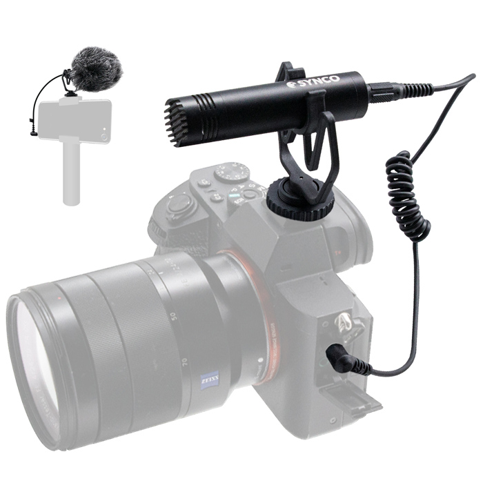 SYNCO μικρόφωνο για κάμερα SY-M1-BK, δυναμικό, 3.5mm, shock mount, μαύρο 8 SYNCO μικρόφωνο για κάμερα SY-M1-BK, δυναμικό, 3.5mm, shock mount, μαύρο - Image 6