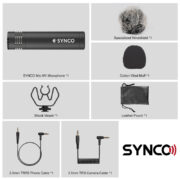 SYNCO μικρόφωνο για κάμερα SY-M1-BK, δυναμικό, 3.5mm, shock mount, μαύρο 16 SYNCO μικρόφωνο για κάμερα SY-M1-BK, δυναμικό, 3.5mm, shock mount, μαύρο 7