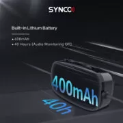SYNCO μικρόφωνο Lav-S6M2, clip-on, omnidirectional, 3.5mm, 400mAh, μαύρο 6