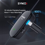 SYNCO μικρόφωνο Lav-S6M2, clip-on, omnidirectional, 3.5mm, 400mAh, μαύρο 7