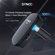 SYNCO μικρόφωνο Lav-S6M2, clip-on, omnidirectional, 3.5mm, 400mAh, μαύρο 7