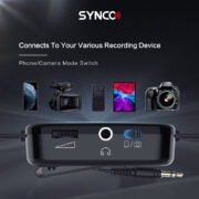SYNCO μικρόφωνο Lav-S6M2, clip-on, omnidirectional, 3.5mm, 400mAh, μαύρο 8