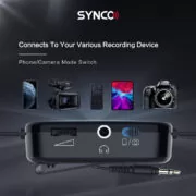 SYNCO μικρόφωνο Lav-S6M2, clip-on, omnidirectional, 3.5mm, 400mAh, μαύρο 8