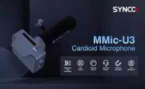 SYNCO μικρόφωνο SY-U3-MMIC με μαγνήτη, δυναμικό, καρδιοειδές, USB, μαύρο 2