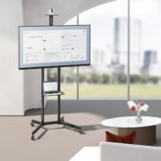 BRATECK βάση τηλεόρασης δαπέδου T1042T, 37-70", έως 45kg, με ράφια & ροδάκια 10 BRATECK βάση τηλεόρασης δαπέδου T1042T, 37-70", έως 45kg, με ράφια & ροδάκια 2