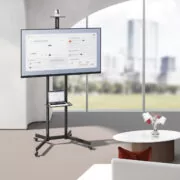 BRATECK βάση τηλεόρασης δαπέδου T1042T, 37-70", έως 45kg, με ράφια & ροδάκια 10 BRATECK βάση τηλεόρασης δαπέδου T1042T, 37-70", έως 45kg, με ράφια & ροδάκια 2