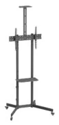 BRATECK βάση τηλεόρασης δαπέδου T1042T, 37-70", έως 45kg, με ράφια & ροδάκια 1
