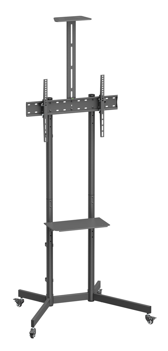 BRATECK βάση τηλεόρασης δαπέδου T1042T, 37-70", έως 45kg, με ράφια & ροδάκια 3 BRATECK βάση τηλεόρασης δαπέδου T1042T, 37-70", έως 45kg, με ράφια & ροδάκια