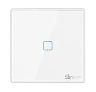 SONOFF smart διακόπτης T2EU1C-RF 433MHz, αφής, μονός, λευκός 1