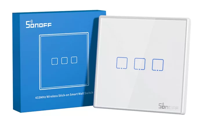 SONOFF smart διακόπτης T2EU3C-RF 433MHz, αφής, τριπλός, λευκός 7 SONOFF smart διακόπτης T2EU3C-RF 433MHz, αφής, τριπλός, λευκός - Image 5