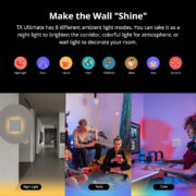 SONOFF smart διακόπτης T5-1C-86 με LED φωτισμό, μονός, Wi-Fi, λευκός 4