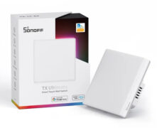 SONOFF smart διακόπτης T5-1C-86 με LED φωτισμό, μονός, Wi-Fi, λευκός 8