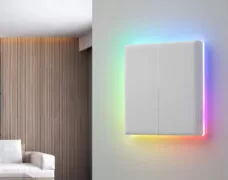SONOFF smart διακόπτης T5-2C-86 με LED φωτισμό, διπλός, Wi-Fi, λευκός 2