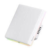 SONOFF smart διακόπτης T5-2C-86 με LED φωτισμό, διπλός, Wi-Fi, λευκός 1