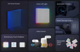 SONOFF smart διακόπτης T5-2C-86 με LED φωτισμό, διπλός, Wi-Fi, λευκός 3