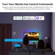 SONOFF smart διακόπτης T5-2C-86 με LED φωτισμό, διπλός, Wi-Fi, λευκός 6
