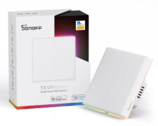 SONOFF smart διακόπτης T5-2C-86 με LED φωτισμό, διπλός, Wi-Fi, λευκός 8