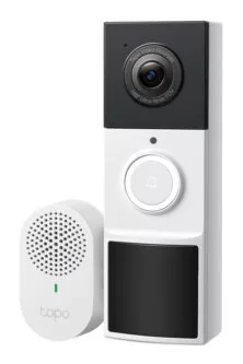 TP-LINK smart κουδούνι με κάμερα Tapo D210, 2K/3MP, WiFi, 6400mAh, IP65, V2.0