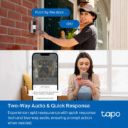 TP-LINK smart κουδούνι με κάμερα Tapo D210, 2K/3MP, WiFi, 6400mAh, IP65, V2.0 6