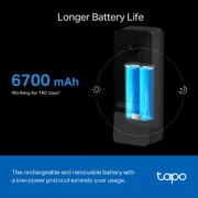 TP-LINK smart κουδούνι με κάμερα Tapo D230S1, Wi-Fi 2K, 6700mAh, Ver 1.0 9
