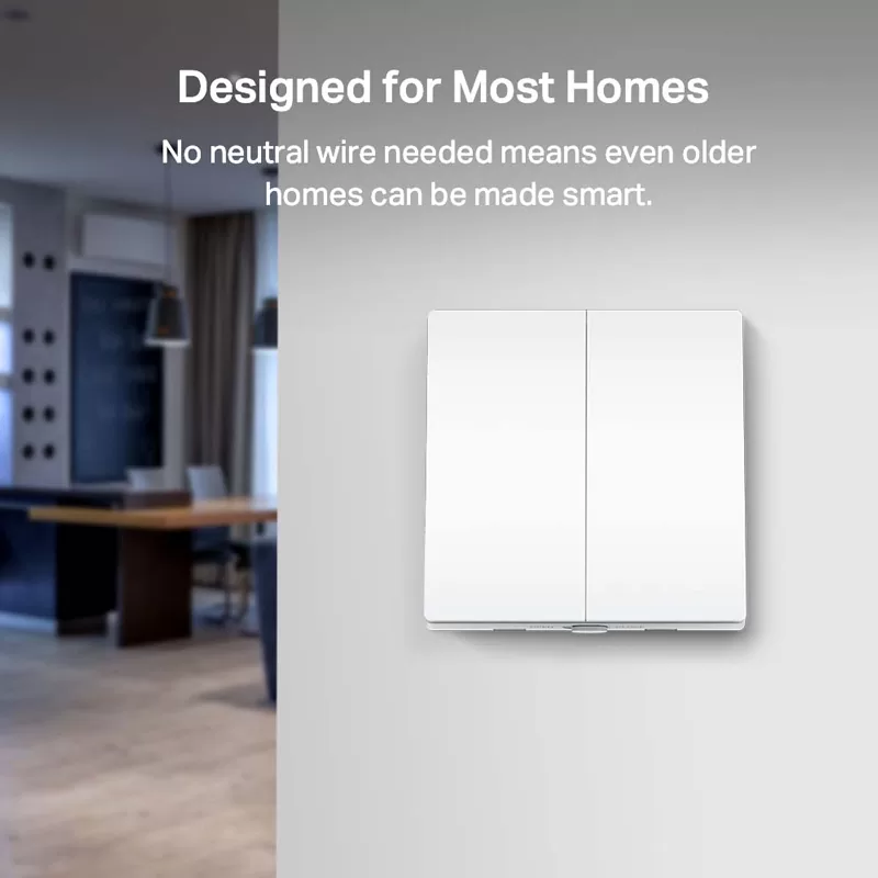 TP-LINK smart διακόπτης Tapo S220 με μπαταρία, διπλός, 868MHz, Ver 1.0 4 TP-LINK smart διακόπτης Tapo S220 με μπαταρία, διπλός, 868MHz, Ver 1.0 - Image 2