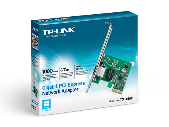 TP-LINK PCI Express Network Adapter TG-3468, low profile, Ver. 4.0 4 TP-LINK PCI Express Network Adapter TG-3468, low profile, Ver. 4.0 - Image 2